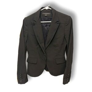 Express size 2 black single button blazer
